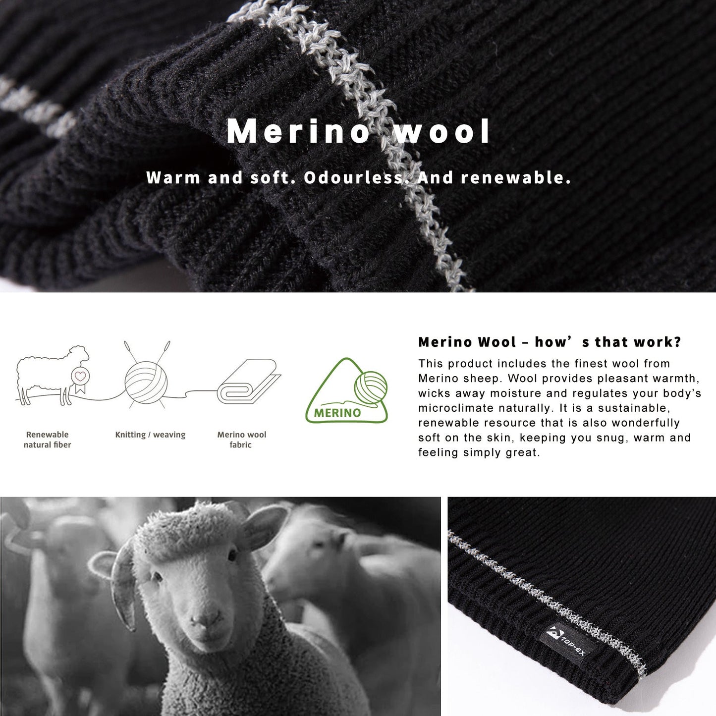 Caleb Waterproof Beanie M/L/XL/XXL TOP-EX
