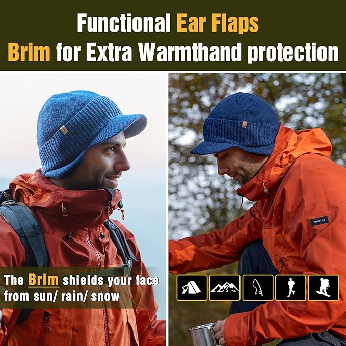 DryKnit™ x Polartec® | Waterproof Earflap Beanie Merino Wool