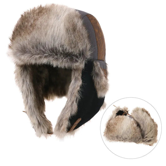 TOP-EX Mens Hunting Trapper Hats Winter Warm Earflap Ushanka Russian Hiking Skiing TOP-EX